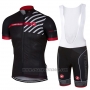 2017 Cycling Jersey Castelli Black Short Sleeve and Bib Short