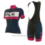 2017 Cycling Jersey Women ALE Graphics Prr Bermuda Pink and Dark Blue Short Sleeve and Bib Short