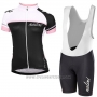 2017 Cycling Jersey Women Nalini White and Black Short Sleeve and Bib Short