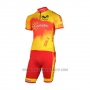 2018 Cycling Jersey Spain Confidis Orange Short Sleeve and Bib Short