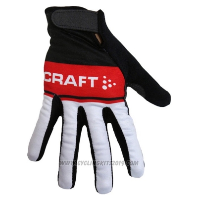 2020 Craft Full Finger Gloves Black Red White