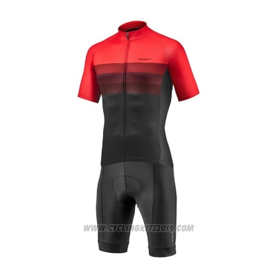 2021 Cycling Jersey Giant Black Red Short Sleeve and Bib Short