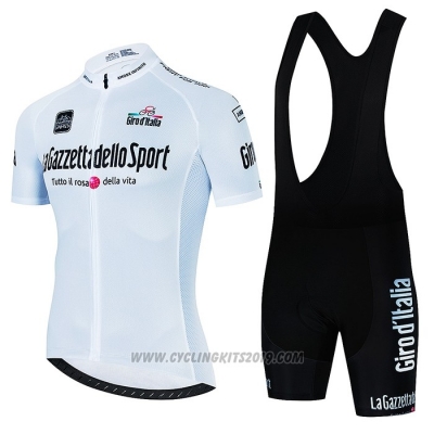 2022 Cycling Jersey Giro D'italy Dark White Short Sleeve and Bib Short