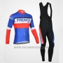 2014 Cycling Jersey Monton Campione Francese Long Sleeve and Bib Tight