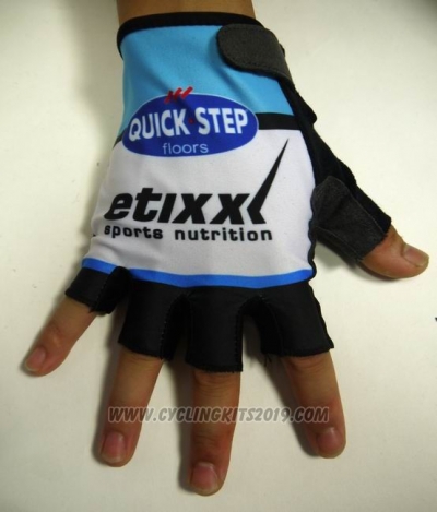 2015 Quick Step Gloves Cycling White