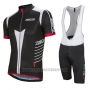 2016 Cycling Jersey Nalini Gray and Black Short Sleeve and Salopette