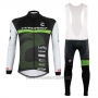 2017 Cycling Jersey Cannondale Black and White Long Sleeve and Bib Tight