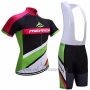 2017 Cycling Jersey Merida Red and Green Short Sleeve and Bib Short
