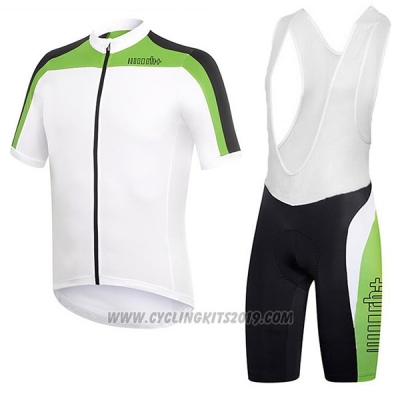 2017 Cycling Jersey RH+ White and Green Short Sleeve and Bib Short
