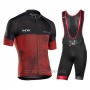 2018 Cycling Jersey Northwave Black Red Short Sleeve and Bib Short