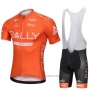 2018 Cycling Jersey Rally Orange Short Sleeve and Bib Short