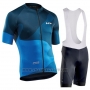 2019 Cycling Jersey Northwave Blue Short Sleeve and Bib Short