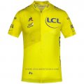 2020 Cycling Jersey Tour de France Yellow Short Sleeve and Bib Short(2)