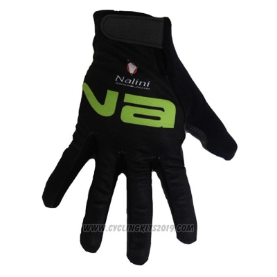 2020 Nalini Full Finger Gloves Black Green