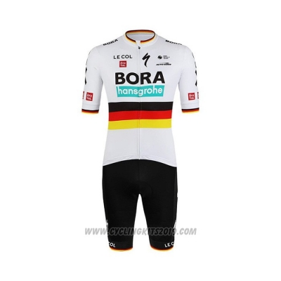 2022 Cycling Jersey Bora-Hansgrone White Short Sleeve and Bib Short