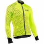 Cycling Jersey Northwave Yellow Long Sleeve and Bib Tight