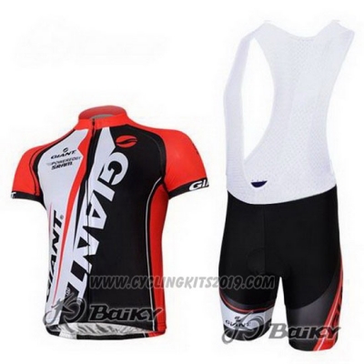 2011 Cycling Jersey Giant Red and Black Short Sleeve and Bib Short