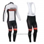 2013 Cycling Jersey Castelli White Long Sleeve and Bib Tight