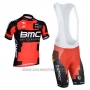 2014 Cycling Jersey BMC Red and Black Short Sleeve and Bib Short