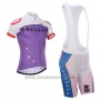 2014 Cycling Jersey Fox Cyclingbox White and Purple Short Sleeve and Bib Short