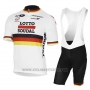 2017 Cycling Jersey Lotto Soudal Campione Germany Short Sleeve and Bib Short