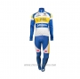 2018 Cycling Jersey Sport Vlaanderen-Baloise Blue White Yellow Long Sleeve and Bib Tight