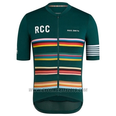 2019 Cycling Jersey Rcc Paul Smith Green Short Sleeve and Bib Short