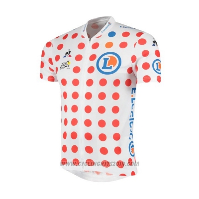 2019 Cycling Jersey Tour de France White Red Short Sleeve and Bib Short(3)