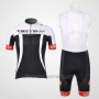 2011 Cycling Jersey Castelli Black and White Short Sleeve and Bib Short