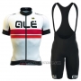 2016 Cycling Jersey ALE White and Red Short Sleeve and Bib Short