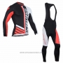 2016 Cycling Jersey Specialized Black and Orange Long Sleeve and Bib Tight