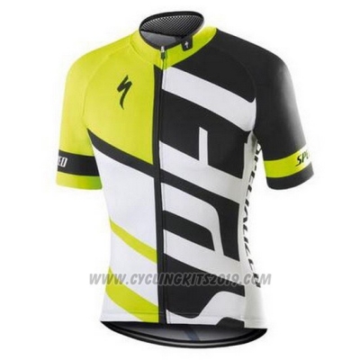 2016 Cycling Jersey Specialized White and Green Short Sleeve and Bib Short [hua2709]