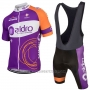 2017 Cycling Jersey Aldro Purple Short Sleeve and Bib Short