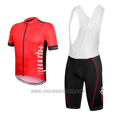 2017 Cycling Jersey RH+ Red Short Sleeve and Bib Short