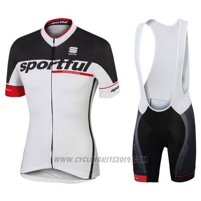 2017 Cycling Jersey Sportful Sc White Short Sleeve and Bib Short