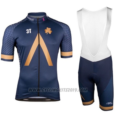 2018 Cycling Jersey Aqua Bluee Sport Short Sleeve and Bib Short