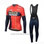 2019 Cycling Jersey Bahrain Merida Red Long Sleeve and Bib Tight(2)