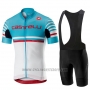 2019 Cycling Jersey Castelli Free AR 4.1 Sky Blue White Short Sleeve and Bib Short