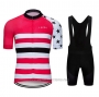 2020 Cycling Jersey Le Col Pink White Short Sleeve and Bib Short