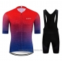 2020 Cycling Jersey Le Col Red Blue Short Sleeve and Bib Short