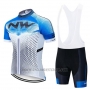2020 Cycling Jersey Northwave Blue White Short Sleeve and Bib Short