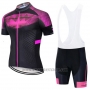 2020 Cycling Jersey Northwave Fuchsia Black Short Sleeve and Bib Short