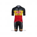 2021 Cycling Jersey Alpecin Fenix Champion Belgium Short Sleeve and Bib Short