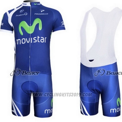 2011 Cycling Jersey Movistar Blue Short Sleeve and Bib Short