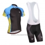 2014 Cycling Jersey Pearl Izumi Black and Blue Short Sleeve and Bib Short