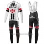 2016 Cycling Jersey Giant Alpecin Black and White Long Sleeve and Bib Tight