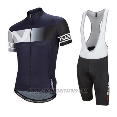 2016 Cycling Jersey Nalini Dark Blue Short Sleeve and Salopette