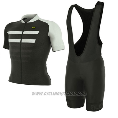 2017 Cycling Jersey ALE Prr 2.0 Piuma Black and White Short Sleeve and Bib Short