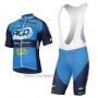 2017 Cycling Jersey Ago Aqua Service Blue Short Sleeve and Bib Short