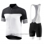 2018 Cycling Jersey Bianchi Black and White Short Sleeve and Bib Short
